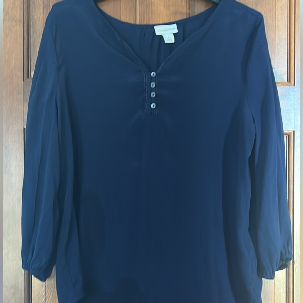 Liz Claiborne Deep Blue Blouse